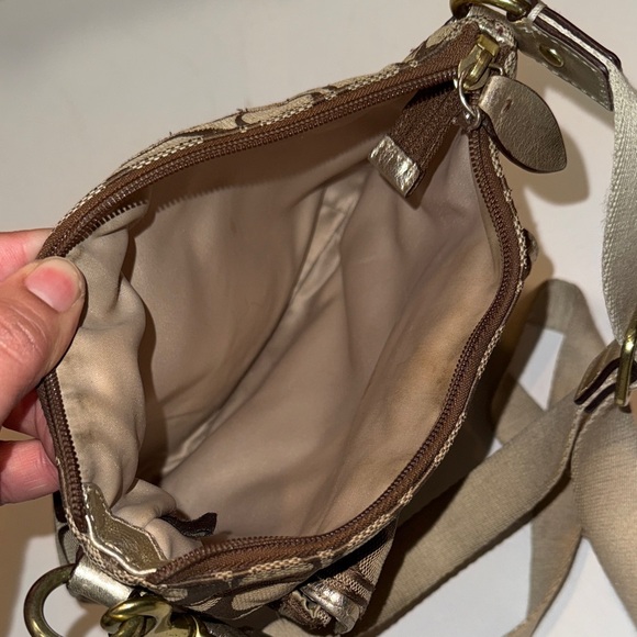 Coach Tan Signature Crossbody Bag
